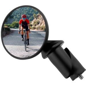 도로 MTB 및 자갈 자전거를 위한 CATEYE BM45 바 엔드 미러 u2013 울트라 컴팩트 스크래치 방지 유리를 갖춘 내구성 있는 알루미늄 자전거 이용자를 가시성 안전성