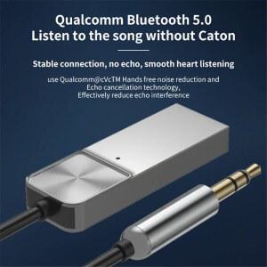 호환 Aux USB Bluetooth 호환 5 0 수신기 어댑터 자동차 키트 용 동글 케이블 3 5mm 잭 스피커 스테레오 오디오 음악 수신기