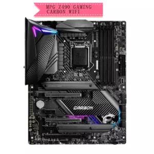 MSI MPG Z490 게이밍 카본 WIFI 마더보드 128GB PCI-E 3.0 2*M.2 6*SATA III HDMI ATX 메인보드 100 완전