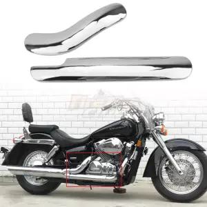 혼다 섀도우 VT750 1997-2025용 오토바이 배기 머플러 파이프 보호 열 차폐 커버