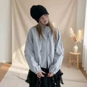 [하프클럽/옷자락]여성 데일리 오버사이즈 하이넥 자켓 재킷 외투 겉옷