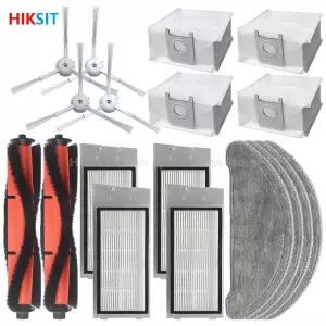메인/사이드 브러시 Hepa 필터 걸레 천 먼지 봉투 액세서리 XiaoMi Roidmi Eve Plus SDJ01RM 로봇 진공
