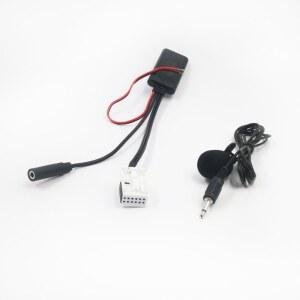 호환 Biurlink RD4 라디오 블루투스 Aux 어댑터 오디오 케이블 12Pin 플러그 푸조 307 308 시트로엥 C2 C4용