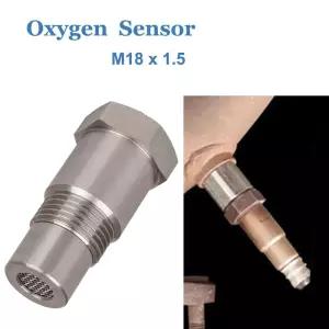 1PC 스테인리스 스틸 M18 X 1.5 산소 O2 센서 스페이서 어댑터 부그 촉매 변환기 고정 장치 엔진 경고등