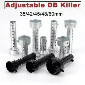 35mm 배기 머플러 조정 가능한 DB 킬러 소음기 AR 용 SC Akrapovic 소음 제거기 감소