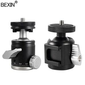 호환 BEXIN 콜드 슈 미니 삼각대 볼 경량 어댑터 DSLR 카메라 플래시 모노패드용