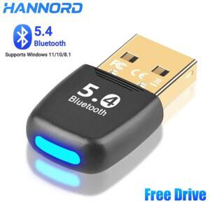 호환 Hannord Bluetooth 5 4 어댑터 동글 USB Bluetooth 수신기 지원 스피커 마우스 키보드 오디오 송신기 용 EDR 및 BLE