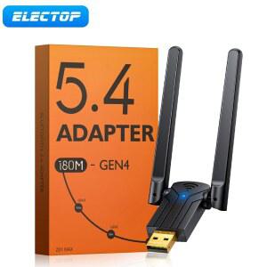 호환 Electop 180M Bluetooth 5 4 어댑터 드라이버 Windows 11/10/8 1 마우스 키보드 오디오 수신 용 USB Bluetooth 동글 Adaptador