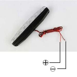 자동차 주간 러닝 라이트 일광 스타일링 램프 DRL 6 LED 12V 방수 조명 안개등 6000K Led 빛 1/2pcs