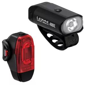 LEZYNE 미니 드라이브 400XL LED 자전거 조명 세트 400루멘 CNC 알루미늄 전면 후면 미등 옵션 포함 IPX7