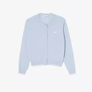 라코스테 여성 썸머 라운드 카디건 라이트라벤더 HB865447