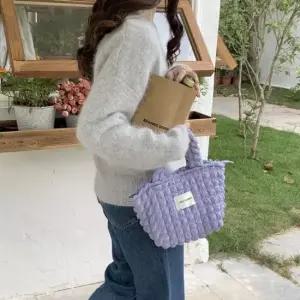 미니 소프트 버블 토트백 구름 모양 핸드 에코 숄더백 데일리 가방 클러치 손목가방