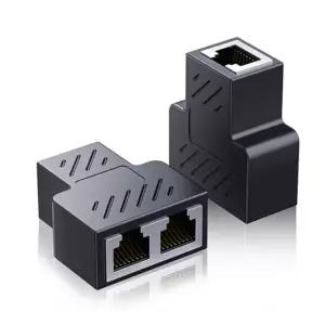 RJ45 분배기 이더넷 어댑터 인터넷 네트워크 케이블 익스텐더 커넥터 PC 커플러 TV
