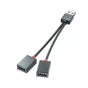 IN OUT USB 허브 자동차 분배기 케이블 다기능 FOR 어댑터 ANDRO 코드 충전 검정색