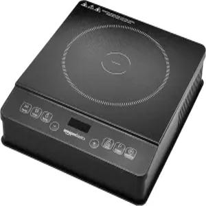 아마존 베이직 1800W 휴대용 전기 인덕션 쿡탑 버너 및 잠금장치 과열 방지 타이머 8가지 전원 설정 최대