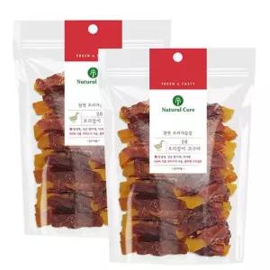 네츄럴코어 오리말이 고구마 220g x 2개 애견간식