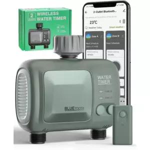 CROSOF 자동 허브가 게이트웨이 스프링클러 물주기용 HIR WiFi 와이파이 2 머 제어 핸드폰 블루투스 듀얼 타이머 템