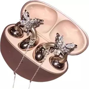 이어버드 오픈 이어 클립용 라인스톤 우아한 지르코니아 장식 이어폰 액세서리 탈착식 정교한 DIY