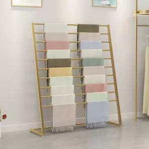 정리대 리본 정리함 스카프 소품 공방 걸이대 60x60 60cm 화이트 걸이 포장지 길이 샘플 전시대 5단 길이 60cm 화이트