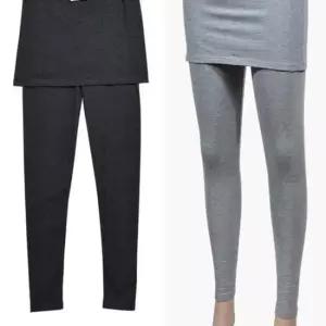 여성 착용감 좋은 면스판 데일리 치마 레깅스 헬스복