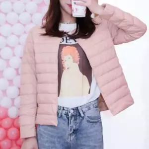 심플패딩 여성 오리털 경랑 짧은 패딩 겨울 보온 아우터 1P