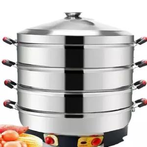 대용량 업소용 전기찜기 만두찜기 47CM 스텐 대형 220V