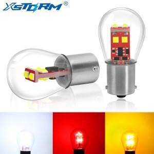 2Pcs 1157 BA15D P21W Led 전구 S35 800LM 자동차 방향 지시등 브레이크 라이트 빨간색 흰색 노란색 12V