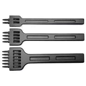 시티안 4mm 2/4/6 발톱 이빨 가죽 스티칭 끌스 원형 구멍 펀칭 도구 세트 DIY 공예 4mm2+4+6