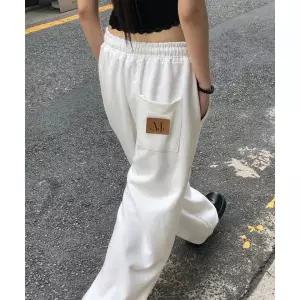 MUCENT 래쉬 메탈 로고 조거 스? 와이드 팬츠 (4컬러)