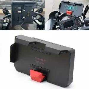 R1200GS/ADV CRF1000L S1000XR F900R용 새로운 GPS 휴대폰 모터사이클 내비게이션 브래킷 무선 충전 지원