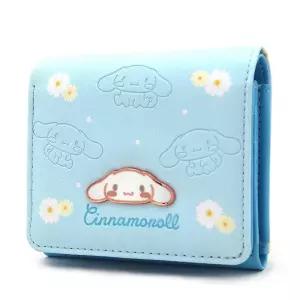 FLYBOT Cinnamoroll 지갑 슈퍼 귀여운 일본 캐릭터 화이트 강아지 미니 카와이 만화 비건 가죽 슬림 동전
