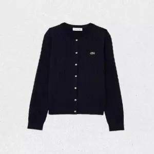 매장정품 라코스테 LACOSTE 여성 케이블 긴팔 가디건 AF218E-56G HDE LSMA 1449354