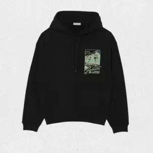 매장정품 라코스테 LACOSTE 남성 테니스코트 그래픽 약기모 루즈핏 후드 풀오버 스?셔츠 SH6406-55N 031 L