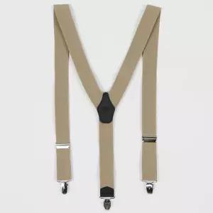 남성용 멜빵끈 베이지 멜빵 벨트 집게 서스펜더 코디 kBh8+9MIz