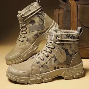 남성 털부츠 워커 밀리터리 패션 방한화 겨울 안전화 LSu4+4VMb