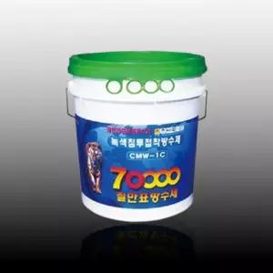 칠만표 도포 CMW-1C 18kg 녹색침투접착방수제 셀프 옥상방수 공사 코팅마감제 (붓+장갑)