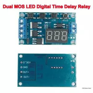 12V 24V 듀얼 MOS LED 디지털 시간 지연 타이머 회로 스위치 릴레이 사이클