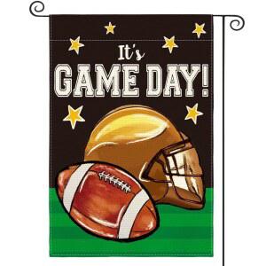 AVOIN 컬러라이프 IT'S GAME DAY 축구 인치 양면, 정원 12X18 깃발