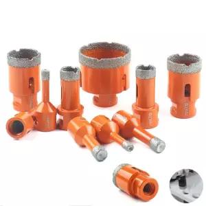 다이아몬드 BRAZED 코어 드라이 드릴 비트 1PC 100MM 유리 도자기 타일 대리석 6mm