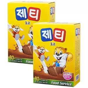 제티 초코렛맛 160T 80개입x2개 코코아 초코 쿠키 바나나