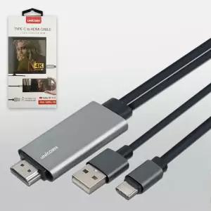 유니콘 미러링 케이블 6836 타입C HDMI TV연결 충전 HDMI연결케이블 HDMI연결선