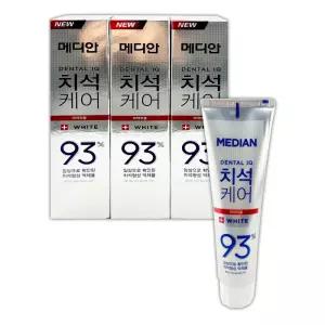 메디안 치석 화이트 치약 120g 3P O 치아치약 시원한치약 오리지날치약 치석제거 입냄새 구취제거