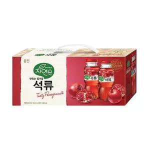 웅진 자연은석류 180ml 12병 자연은 과일 과즙음료 주스