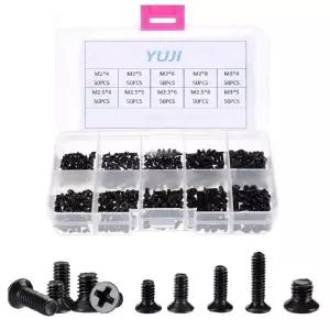 컴퓨터 나사 500PCS 세트 PC 조립 메인보드 CD롬 SSD PC조립나사 컴퓨터나사 하드디스크나사 메인보드나사