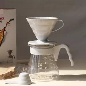 하리오 V60 핸드드립세트 VCSD-02-PGR 페일그레이 커피드리퍼 핸드드립퍼 홈카페용품