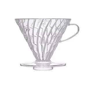 하리오 V60 투명 웨이브 커피 드리퍼 VD-03T 5~6인용 플라스틱드리퍼 커피드립퍼 핸드드립퍼 드립퍼