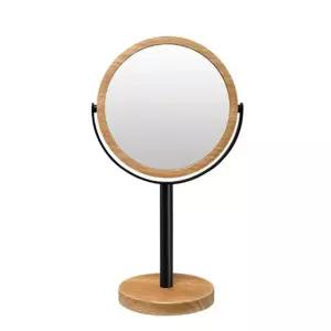우드프레임 Y형블랙기둥-428우드탁상거울 거울 확대경 확대거울 탁상거울 원형거울 여행용거울 화장거울