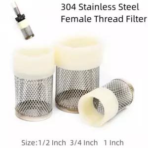 5PCS 인치 스테인레스 스틸 암나사 필터 정원 농업 메쉬 관개 수족 1I2 Inch 1 piece
