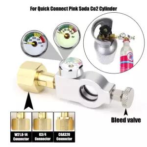 커넥트 핑크 소다 CO2 실린더 탱크 리필 충전 실린더용 W2 소다스트림 스테이션 어댑터 8MM Qui Plug