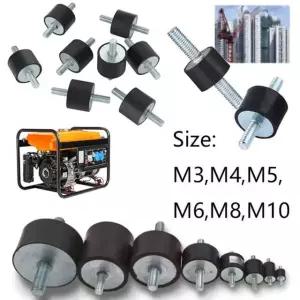 8개 진동 방지 사일런트 블록 보트 자동차 보빈 M4 남성용 공구 M5 마운트 M3 고무 M3 8x8mm 4pcs